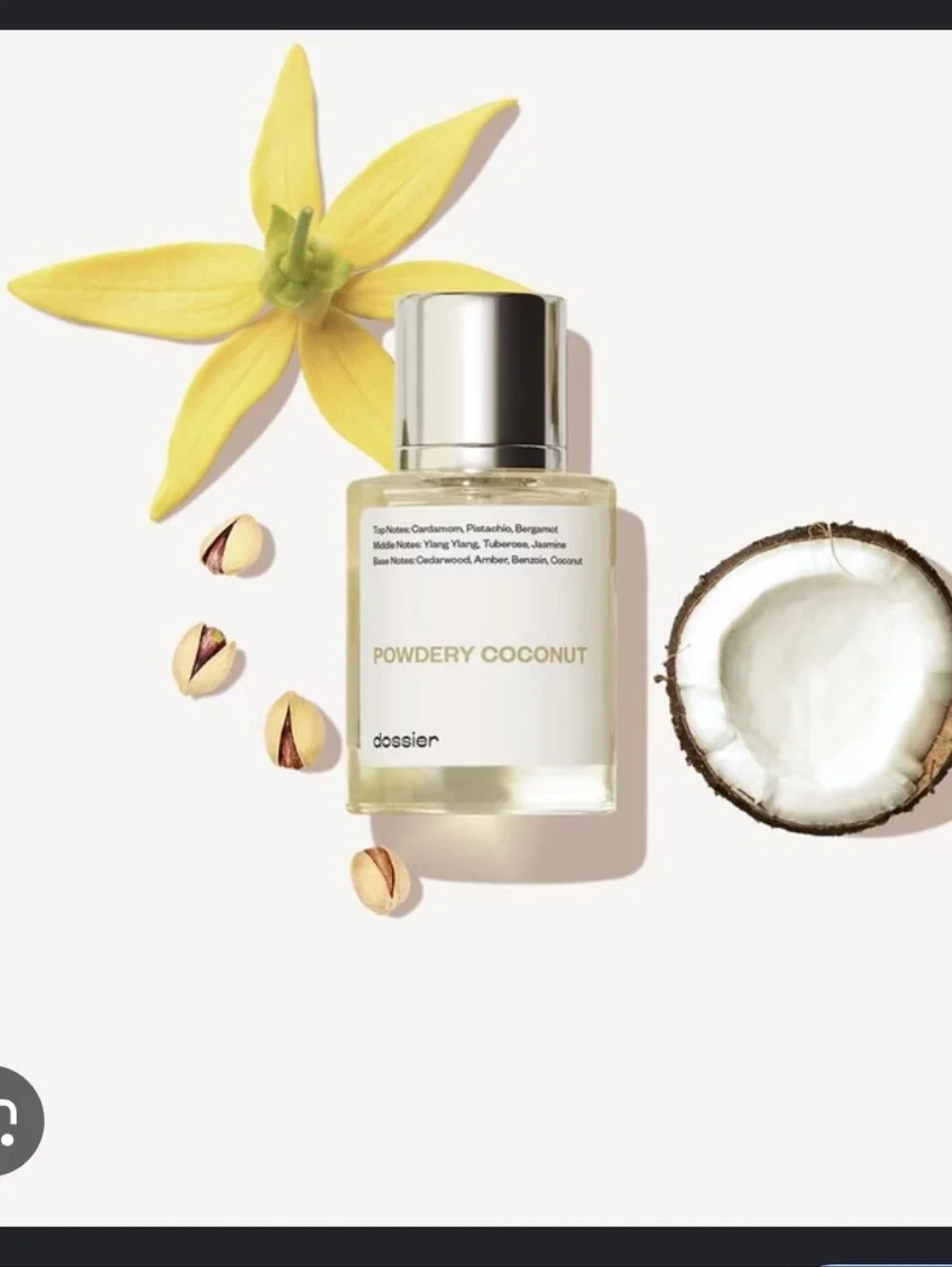 Dossier Powdery Coconut Fragrance - Powdery Coconut
